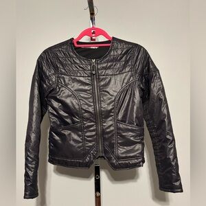 CRANE & LION‎ INSULATED MOTO JACKET BLACK SIZE 2